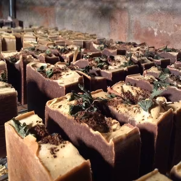 Peppermint Chocolate Coffee Soap - Image 3