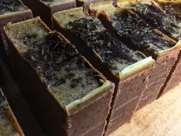 Peppermint Chocolate Coffee Soap