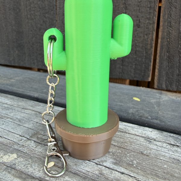 Saguaro Keychain/Lip Balm Holder